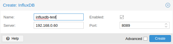 InfluxDB 配置界面